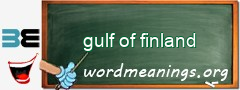 WordMeaning blackboard for gulf of finland